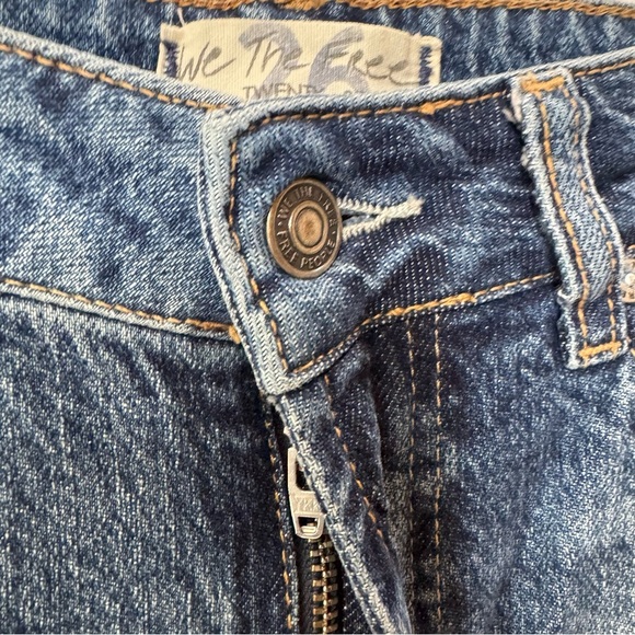 NWT Free People Relaxed Straight Slouch Jeans Denim Dark Wash Blue 26 - Picture 9 of 15